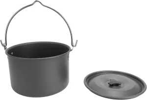 Camping Hanging Pot, Camping Hanging Cooking Pot Heat Multifunctional for Outdoor