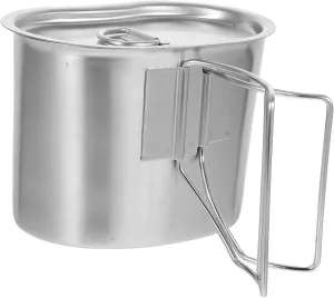 Camping Kettle Portable Outdoor Pot Mini Stainless Steel Pot Lunch Box Water Cup