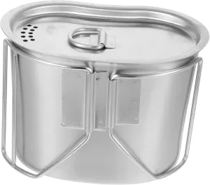 Camping Lunch Box Portable Pot Cookware Insulated Water Jug Easy-clean Camping Gadget Compact