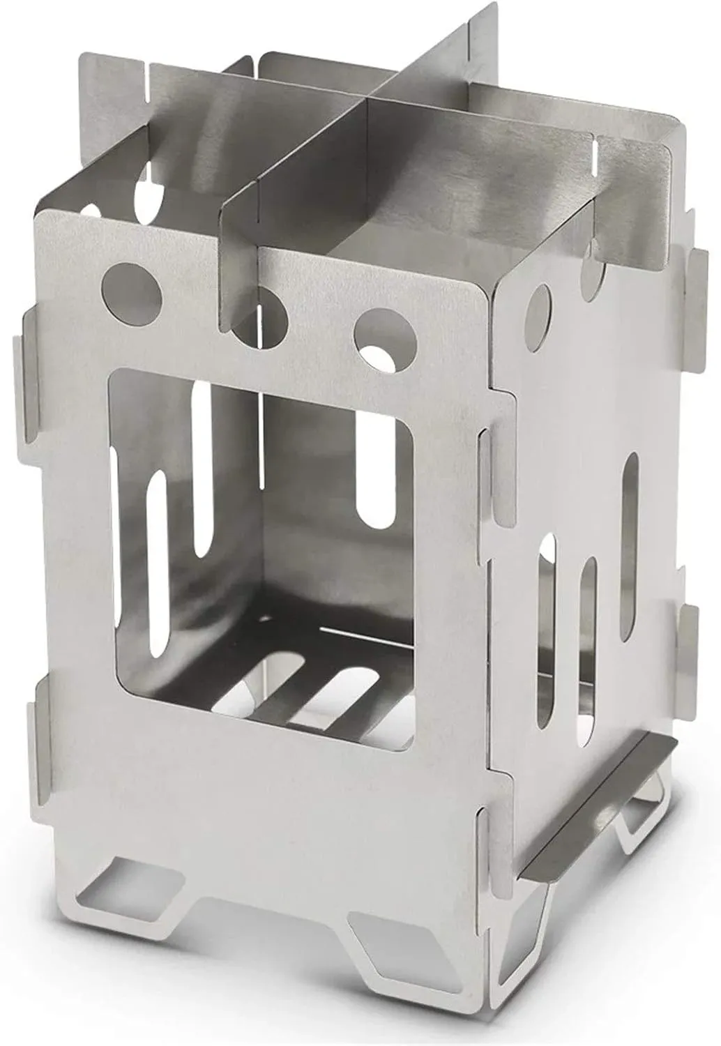 Camping Stove Camping Wood Stove Folding Titanium Wood Burning Stove Lightweight Pocket Stove