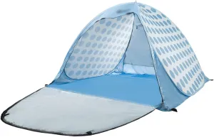 Camping Tent Outdoor Camping for 3~4 People Automatic Blue Dot Beach Shading Tent Without Building Suitable