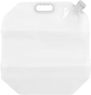 Camping Water Container, 15L Collapsible Water Container Bag Transparent Portable Reusable Water Container Freezable Water Bag for Sports Outdoors Camping Hiking Backpack (White)