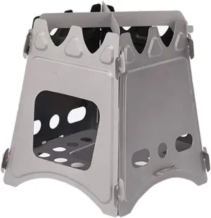 Camping Wood Stove Portable Wood Burning Stove Pure Titanium Wood Burning Stove Suitable for Camping Cooking Picnic Outdoor Hiking