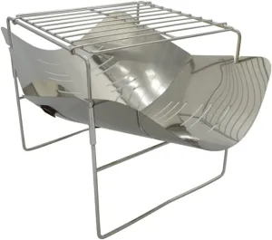 Camping Wood Stove,Portable Wood Burning Stoves Small Folding Stainless Steel Mult Fuel Camp Stove with Storage Bag for Picnic BBQ Camp Hiking