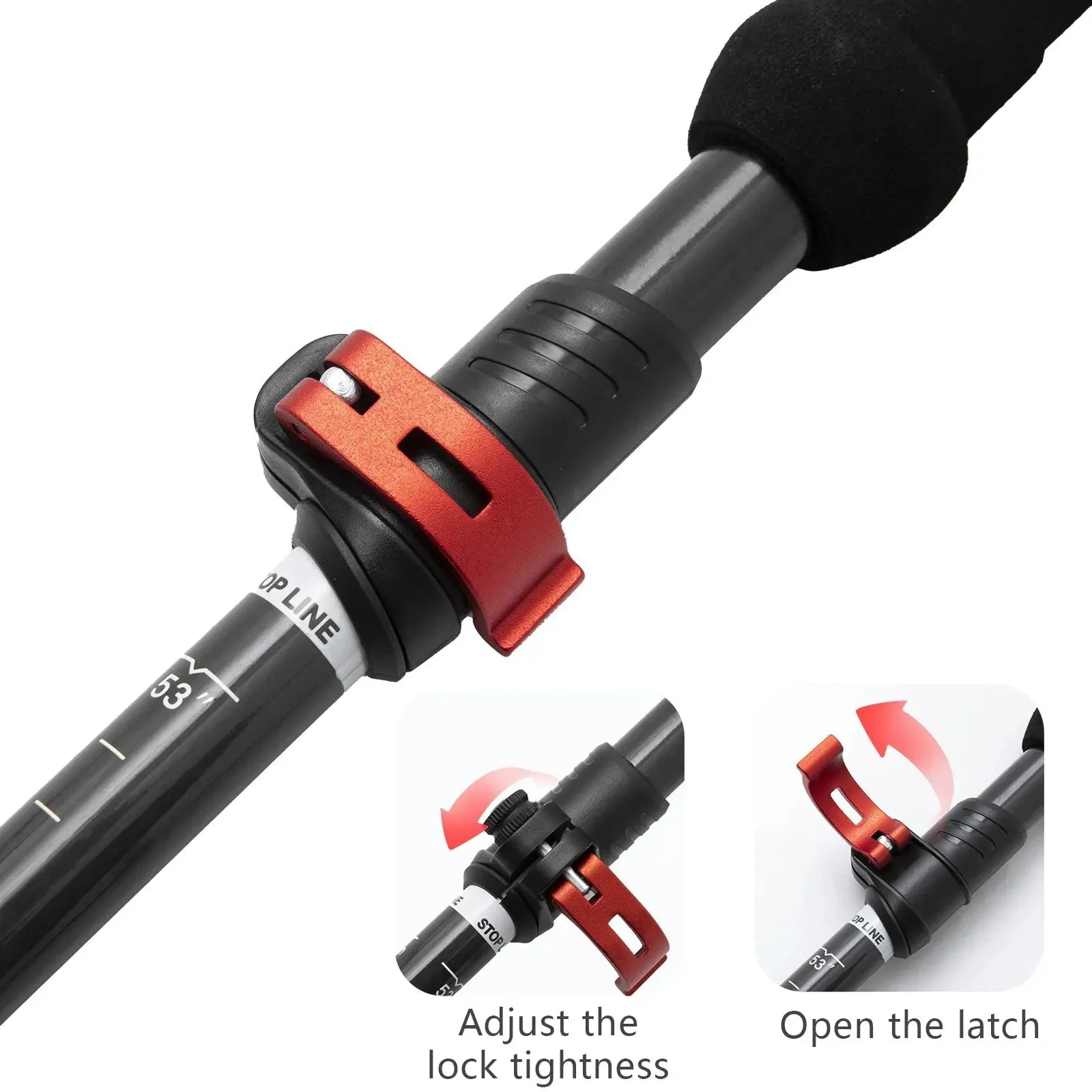 Carbon Fiber Folding Trekking Poles for Hiking & Climbing