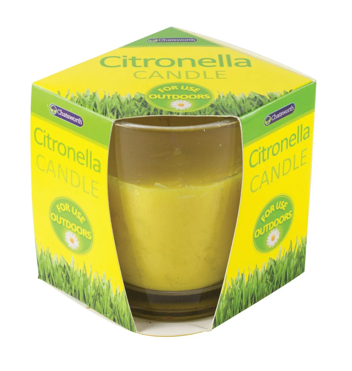 Chatsworth Insect Repelling Citronella Glass Jar Candle