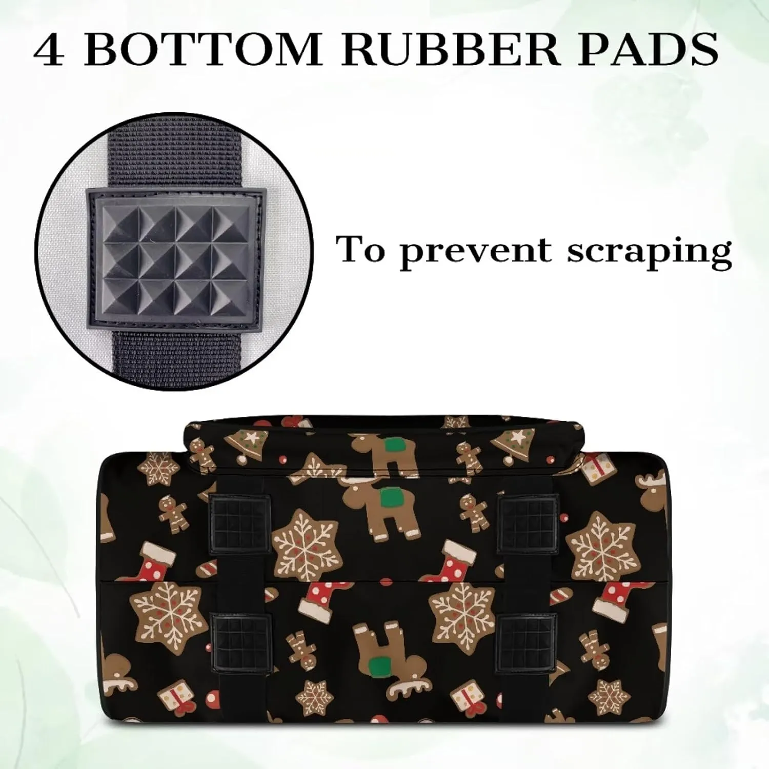 Christmas Sewing Machine Handbag Suitcase Travel Storage Bag Sewing Machine Carrying Case with Pockets, Portable Sewing Case for Outdoor Traveling Camping Use