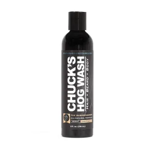 Chuck's Hog Wash - All Natural Beard and Body Wash - The Bushwhacker Scent, 8oz - Leaves Your Beard Softer Than its Ever Been and is Suitable for Daily Use