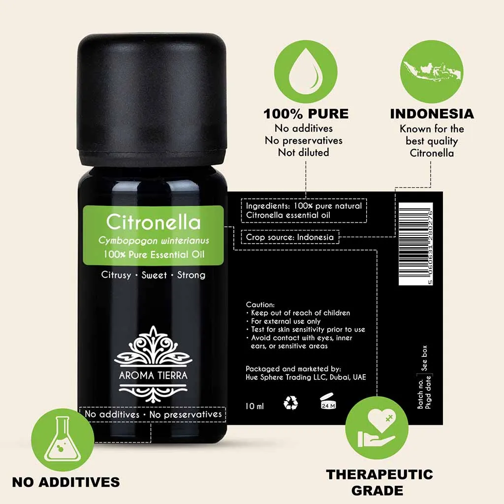 Citronella Essential Oil - 100% Pure Natural