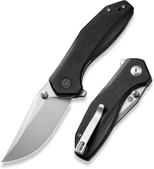 CIVIVI ODD 22 Pocket Knife for EDC, Tuffknives 2.97 inch 14C28N Blade G10 Handle with Thumb Stud and Reversible Pocket Clip, Folding Knife for Utility Hiking Camping Fishing Work Outdoor C21032-1