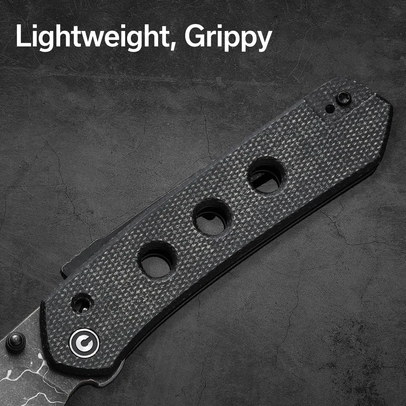 CIVIVI Vision FG Pocket Knife for EDC, Superlock Folding Knife with 3.54" Reverse Tanto Damascus Blade Canvas Micarta Handle, Ideal Gift for Men Women C22036-DS2