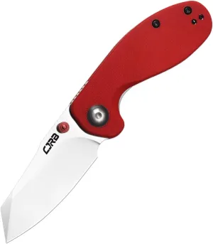 CJRB Folding Pocket Knife Maileah Tactical Knife with AR-RPM9 Powder Steel Balde and G10 Small Tactical Pocket Knife EDC for outdoor survival hunting camping J1918 (Red)