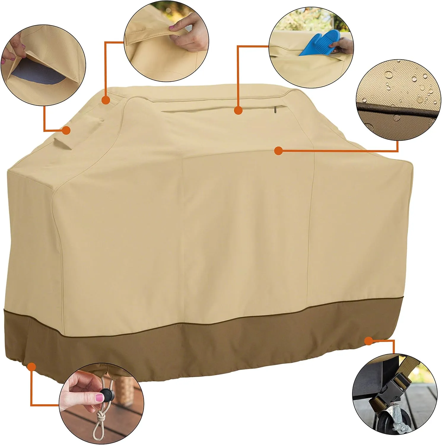 Classic Accessories Veranda Water-Resistant 58" BBQ Grill Cover