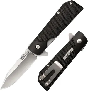 Cold Steel 1911 3" 4034SS Clip Point Razor-Sharp Blade 4" Griv-Ex Handle Everyday Carry Versatile Pocket Folding Knife w/Liner Lock