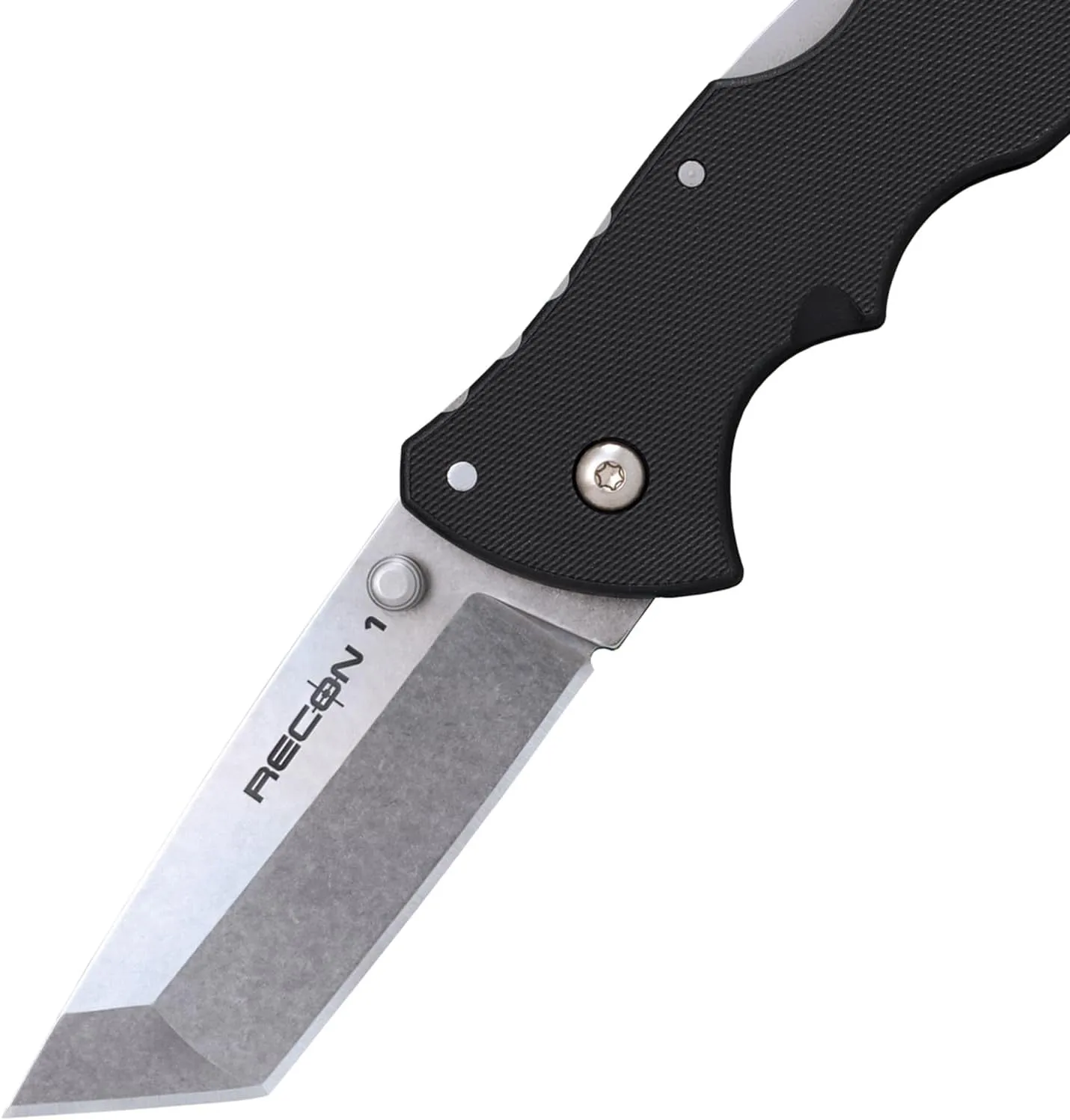 Cold Steel Mini Recon 1 3" AUS10A Razor-Sharp Blade 4" GFN Handle Tactical Folding Knife w/Tri-Ad Lock, Ambidextrous Pocket/Belt Clip