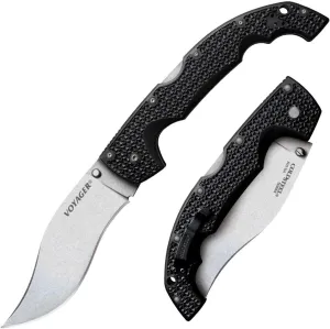 Cold Steel Voyager XL Vaquero 5.5" AUS10A Kukri Razor-Sharp Blade 6.75" Griv-Ex Handle Everyday Carry Tactical Folding Knife w/Tri-Ad Lock
