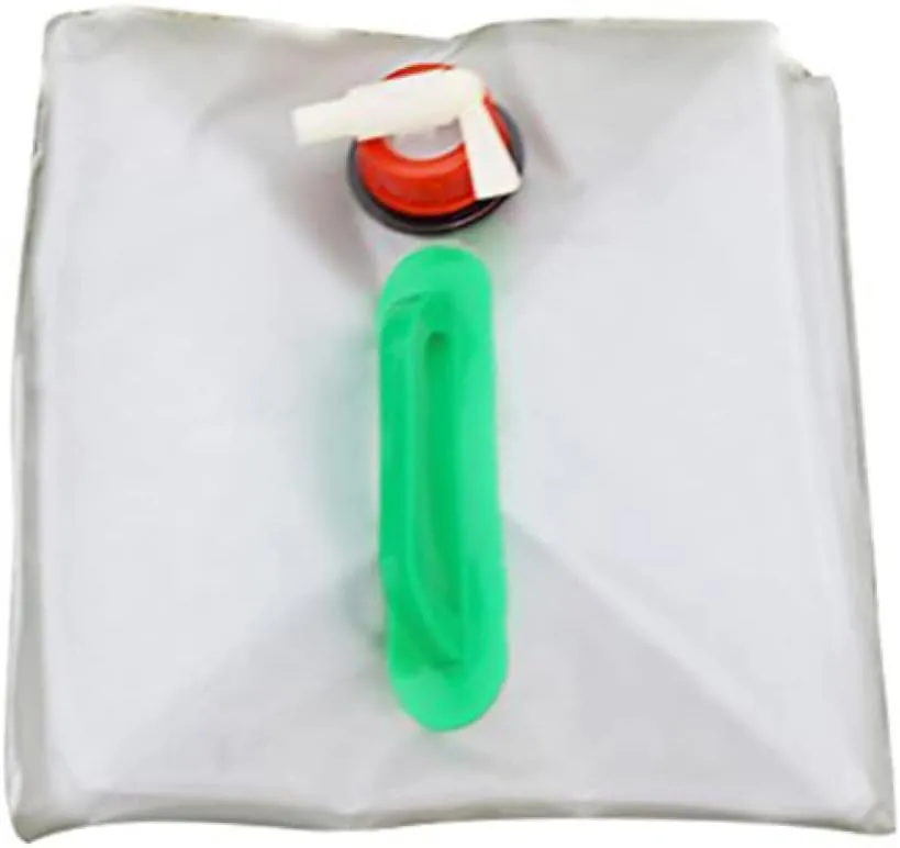 Collapsible 20l Water Storage Portable Water Tank Cube Bag Leak-proof Spigot Design Outdoor Camping Hiking