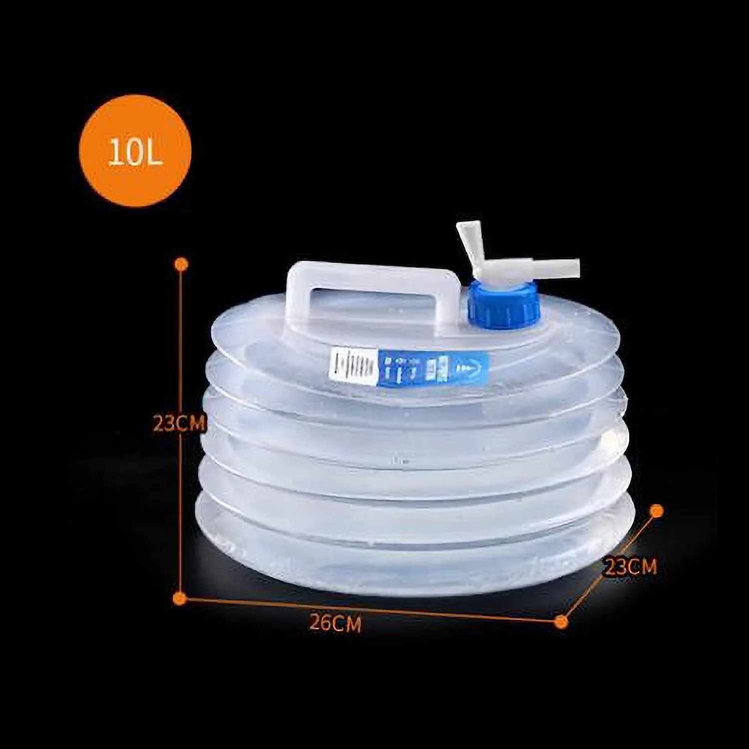 Collapsible BucketFolding Water Storage Bucket,Portable Container for Camping, Hiking, Fishing, Climbing, Picnic, BBQ - Durable, Leak-proof & Easy to Carry(10L), Blue