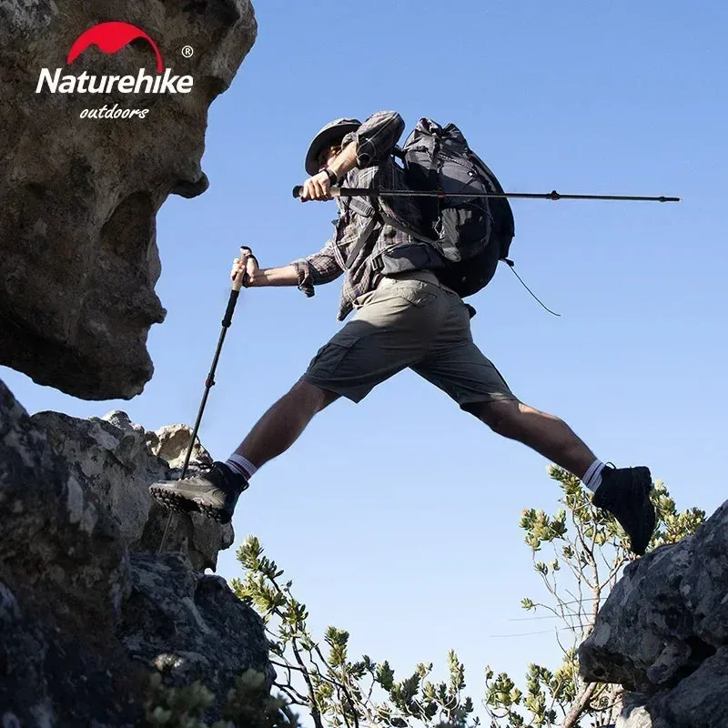 Collapsible Carbon Fiber Trekking Poles for Hiking & Travel