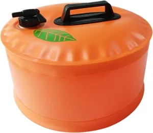 Collapsible Water Container, Portable Water Tank, Collapsible Water Container Made From Soft Polymer Material and Features Thickened, Reinforced Handles, Camping Water Jug for Water (orange)