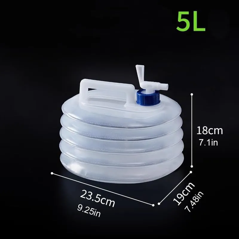 Collapsible Water Container with Spout, 5L/10L/15L Capacity, Portable Camping Water Storage Tank (10L)