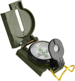 Compass Portable Compass Outdoor Camping Folding Lens Compass Survival Precise Pointing Expedition Tools