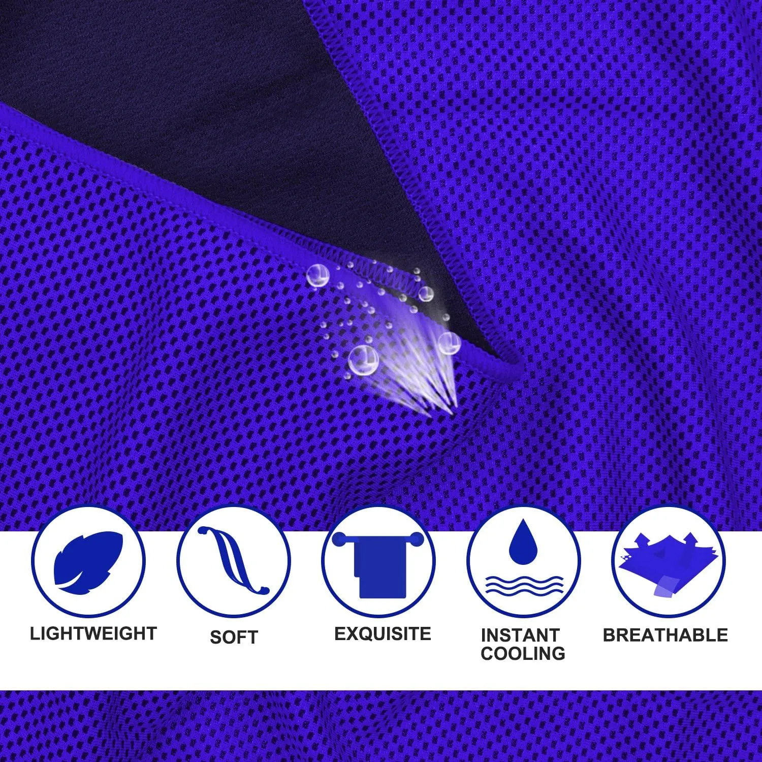 Cooling Towel 20 Pack (40"x12") Ice Towels, 160GSM Soft Breathable, Super Absorbent, Quick Cold Towel, for Bowling, Yoga, Travel, Camping, Golf, Football, Hiking, Outdoor Work