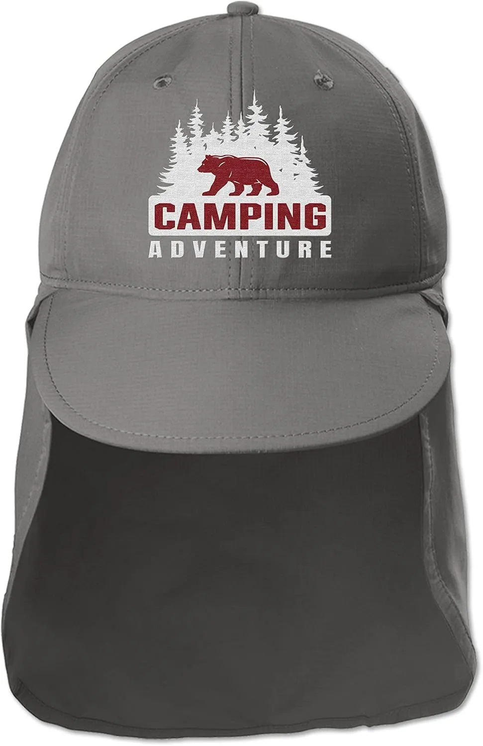 Custom Embroidered Sun Hat Ear&Neck Flap Adjustable UPF 30  UV Protection Hiking Safari Fishing Hats for Women and Men