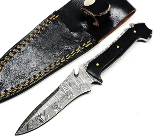 Customized, Handcrafted, Damascus Steel RE4 Krauser Knife for Hunting but also Videogames.