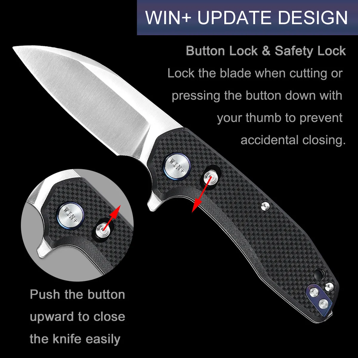 D2 Pocket Knife With G10 Handle And Axis Lock System (Our Patents)