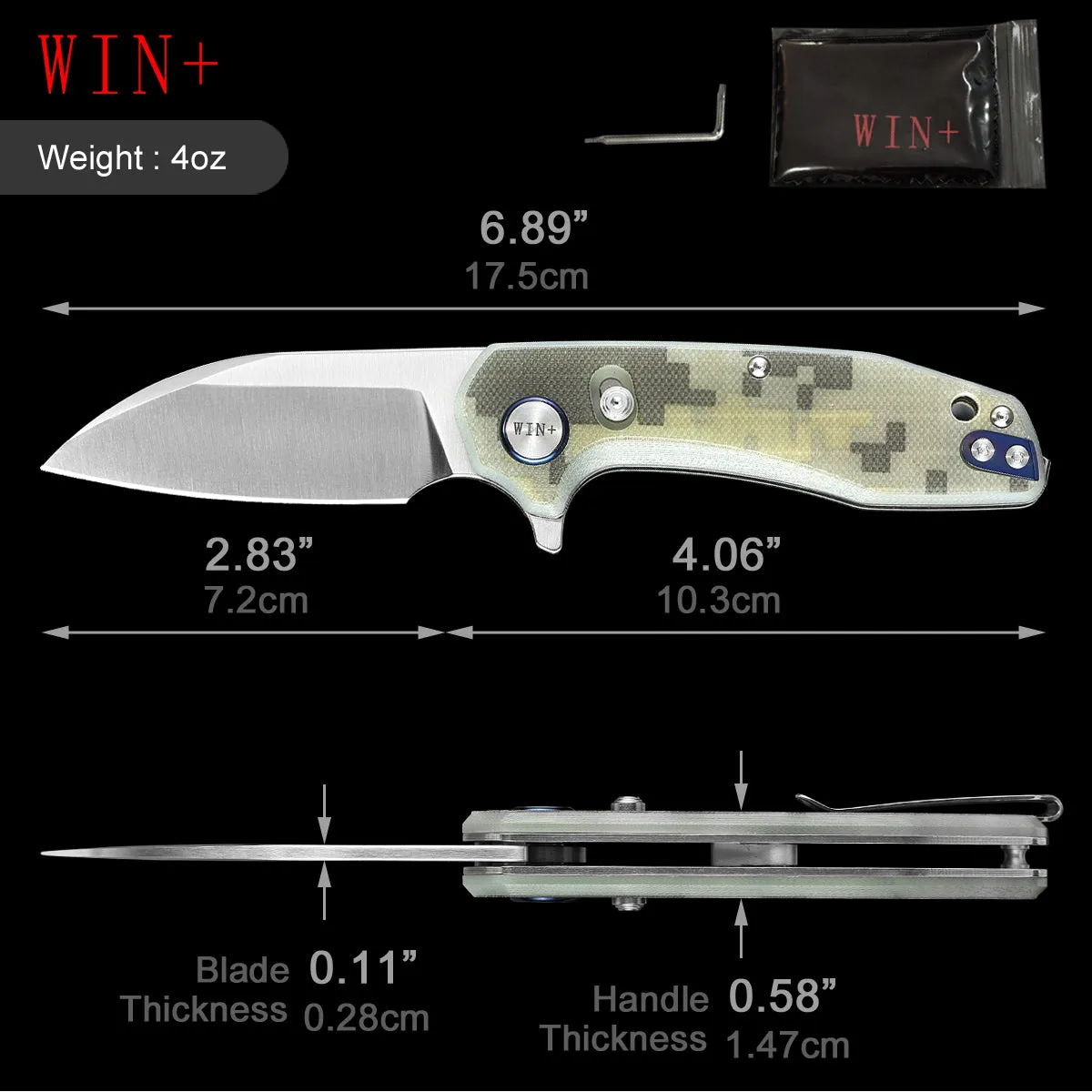 D2 Pocket Knife With G10 Handle And Axis Lock System (Our Patents)