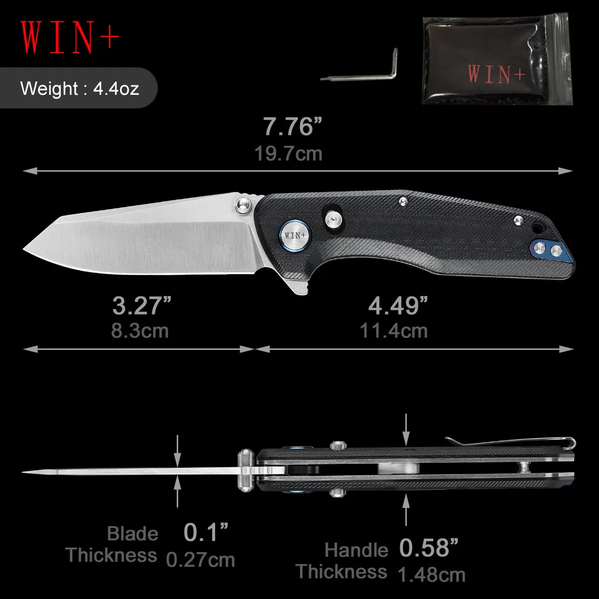 D2 Pocket Knife With G10 Handle And Axis Lock System (Our Patents)