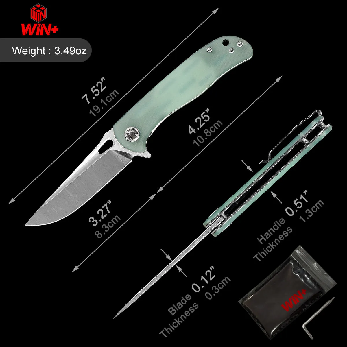 D2 Pocket Knife With G10 Handle And Liner Lock System