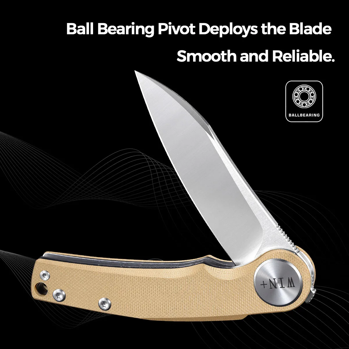 D2 Pocket Knife With G10 Handle And Liner Lock System