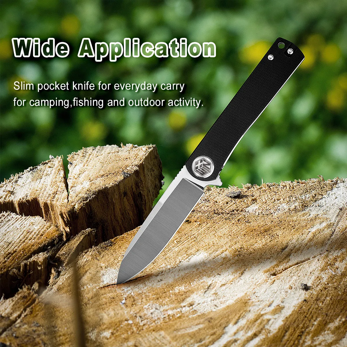 D2 Pocket Knife With G10 Handle And Liner Lock System