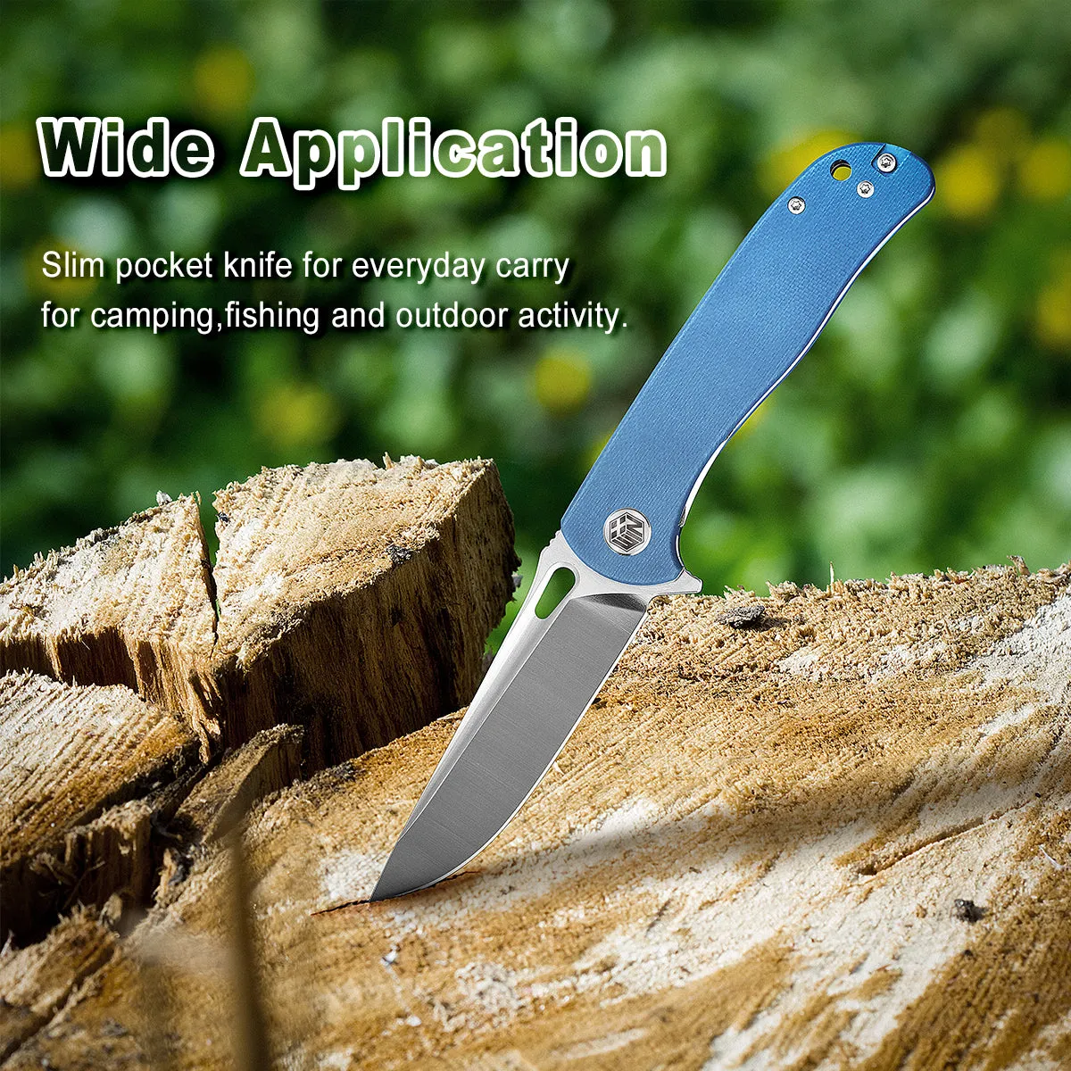 D2 Pocket Knife With G10 Handle And Liner Lock System