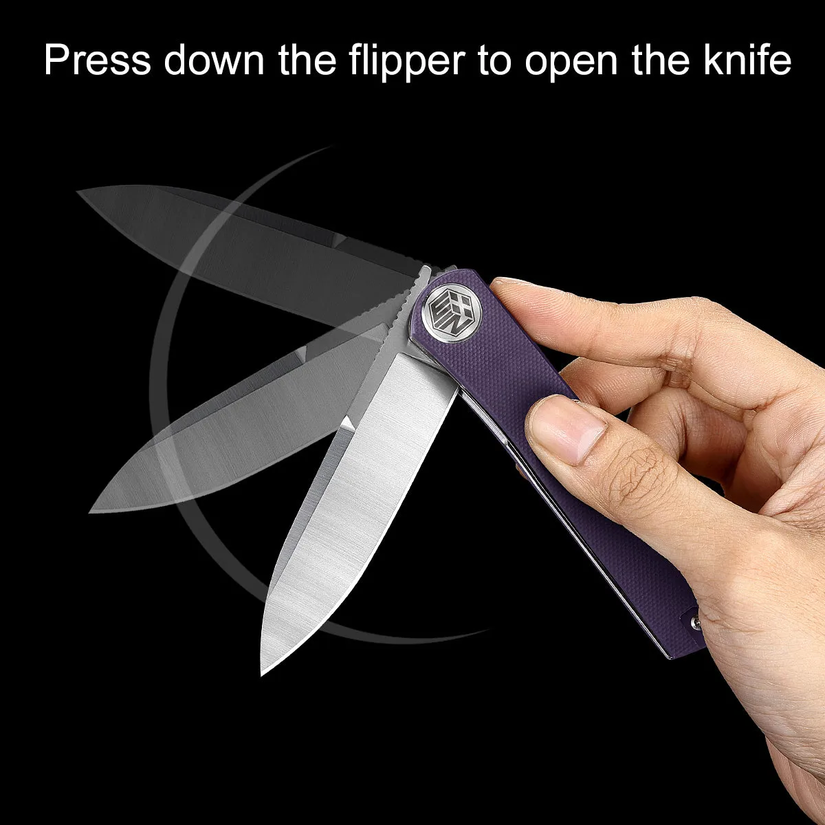 D2 Pocket Knife With G10 Handle And Liner Lock System