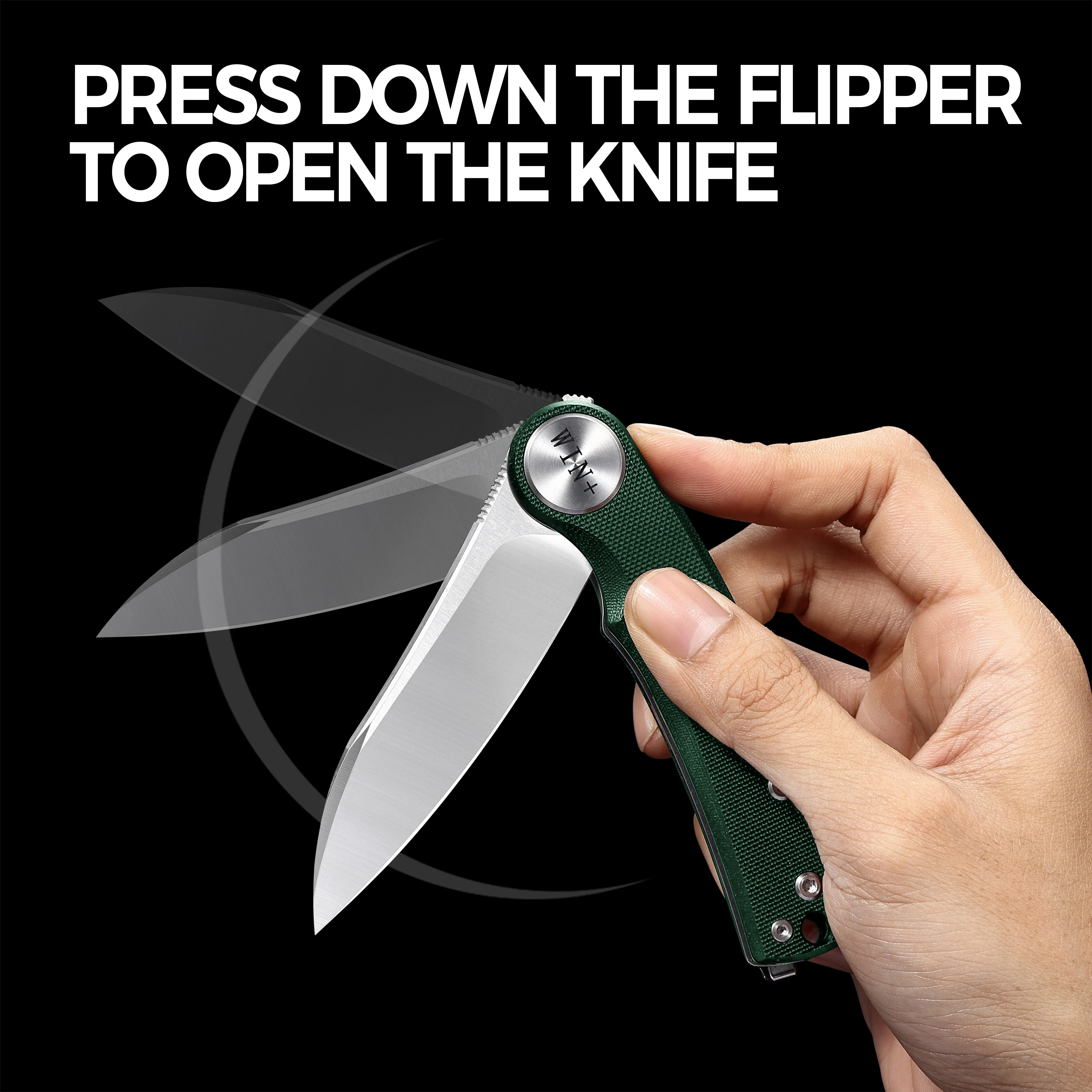 D2 Pocket Knife With G10 Handle And Liner Lock System
