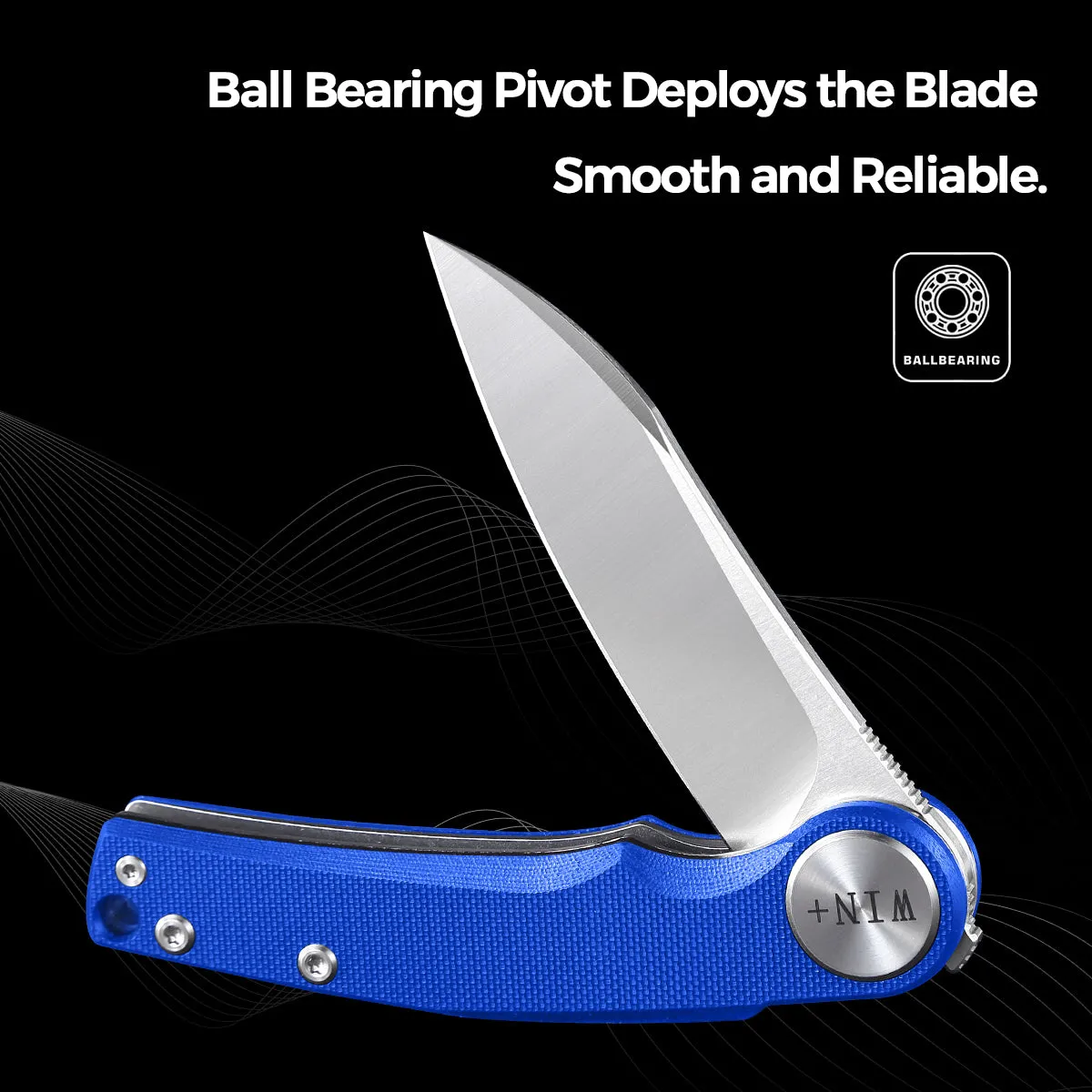 D2 Pocket Knife With G10 Handle And Liner Lock System