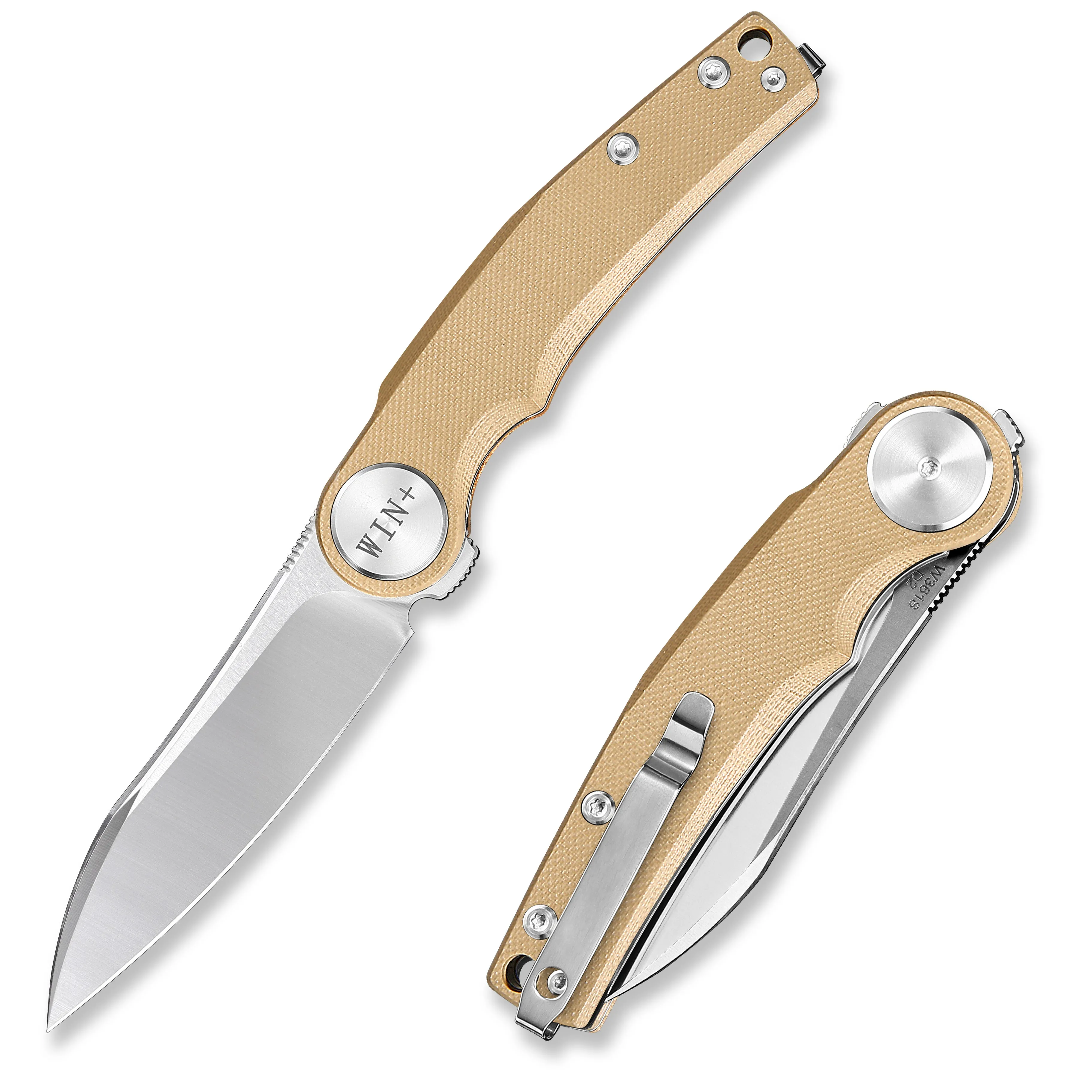 D2 Pocket Knife With G10 Handle And Liner Lock System