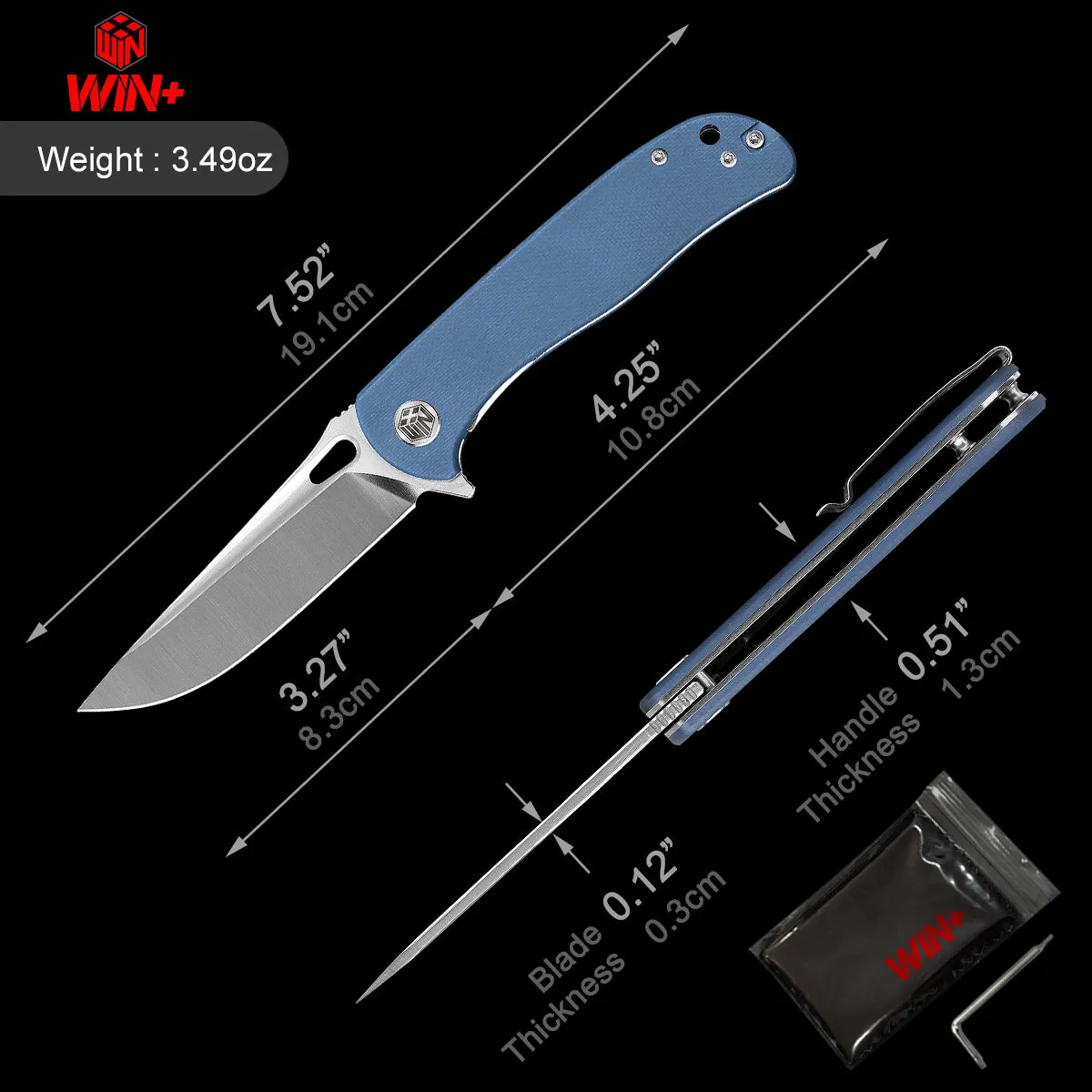 D2 Pocket Knife With G10 Handle And Liner Lock System