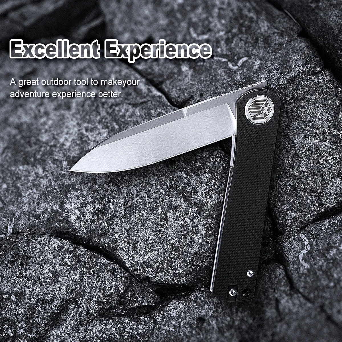 D2 Pocket Knife With G10 Handle And Liner Lock System