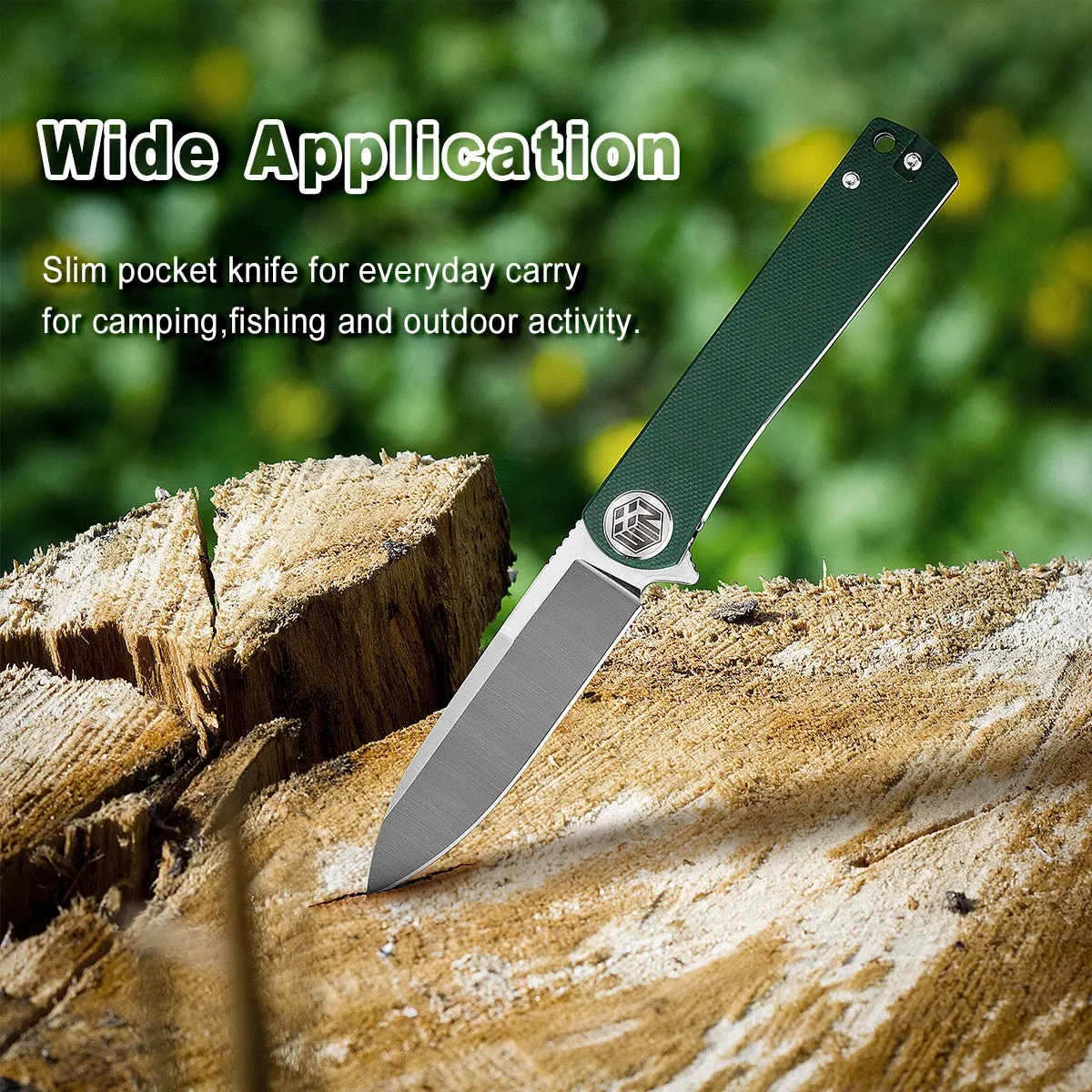 D2 Pocket Knife With G10 Handle And Liner Lock System