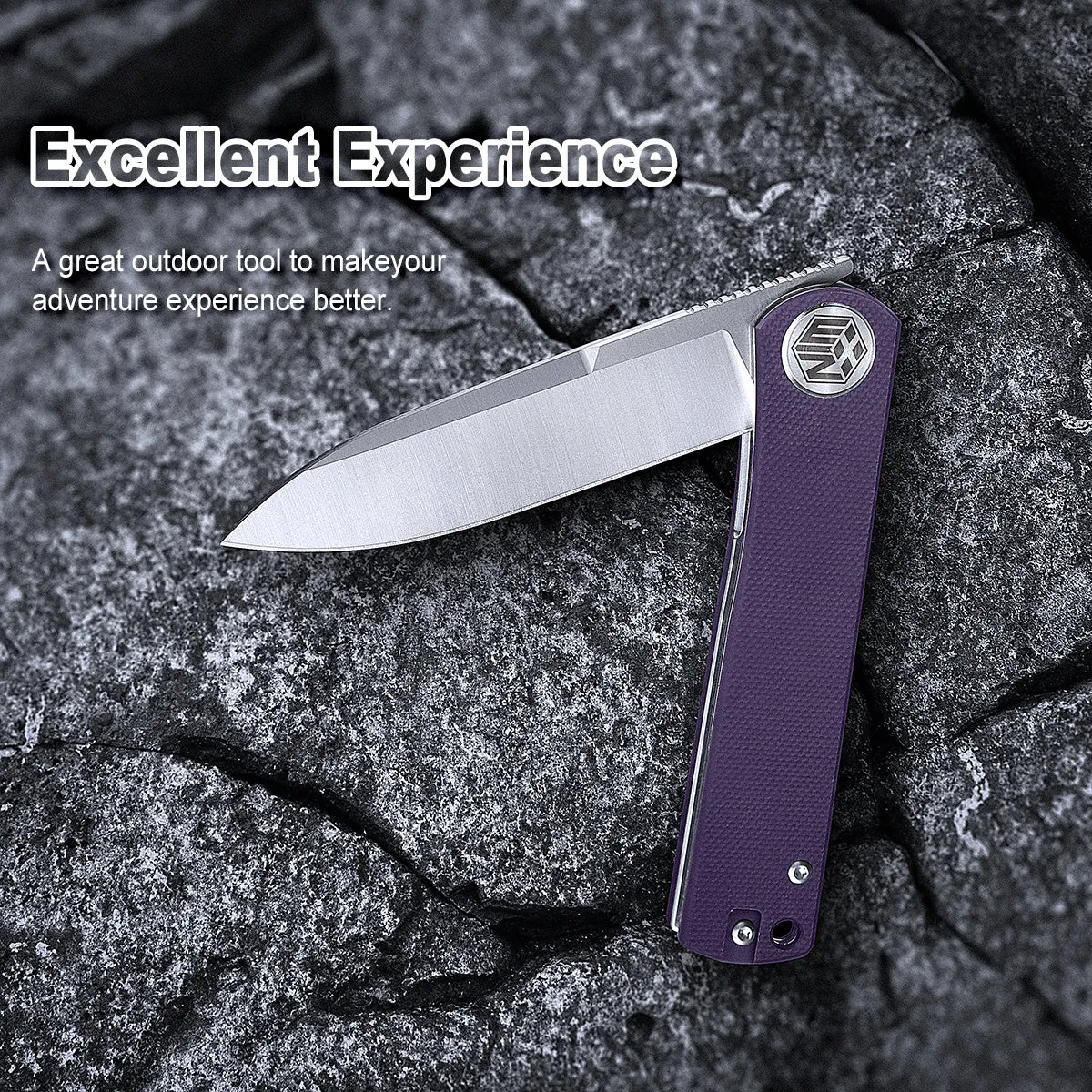 D2 Pocket Knife With G10 Handle And Liner Lock System