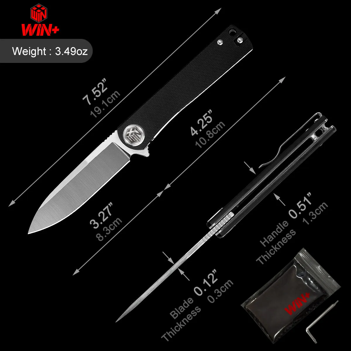 D2 Pocket Knife With G10 Handle And Liner Lock System