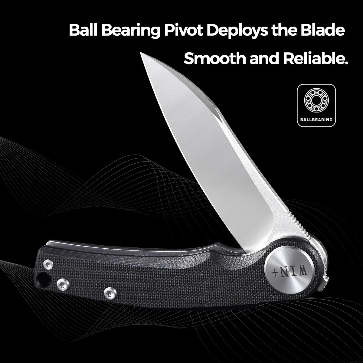 D2 Pocket Knife With G10 Handle And Liner Lock System