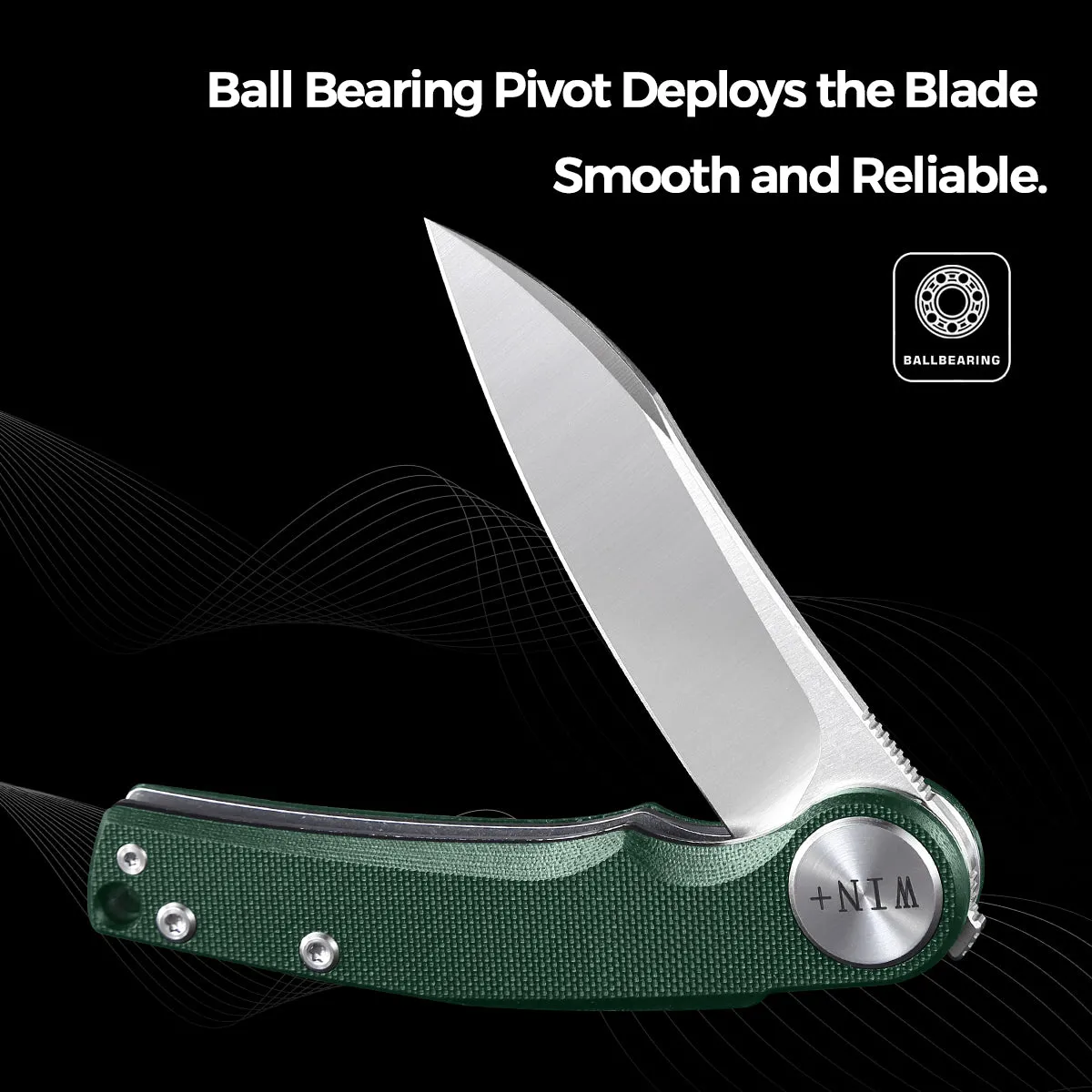 D2 Pocket Knife With G10 Handle And Liner Lock System