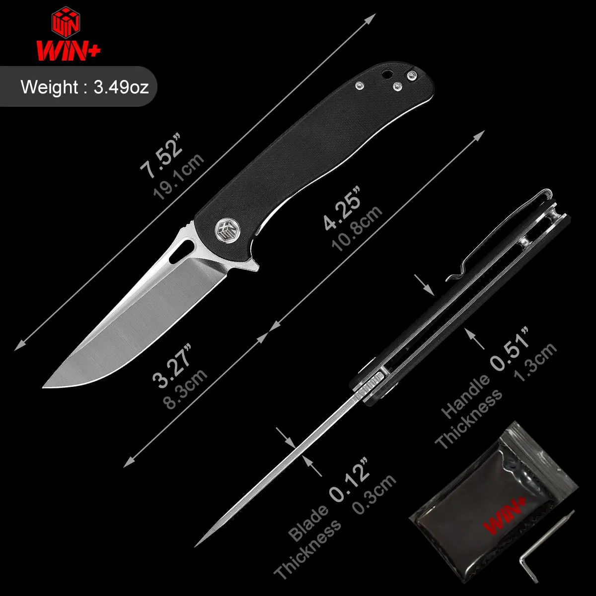 D2 Pocket Knife With G10 Handle And Liner Lock System