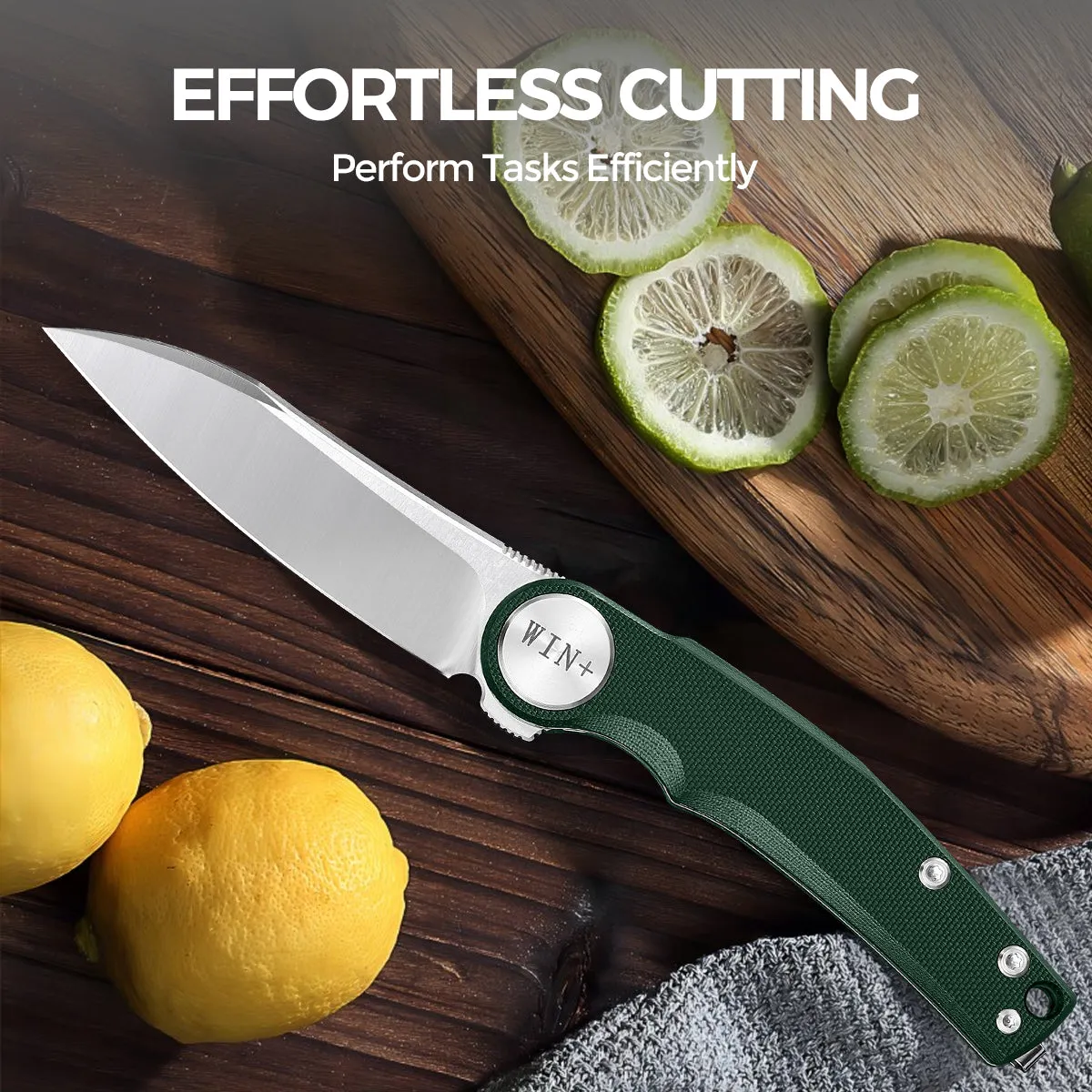 D2 Pocket Knife With G10 Handle And Liner Lock System