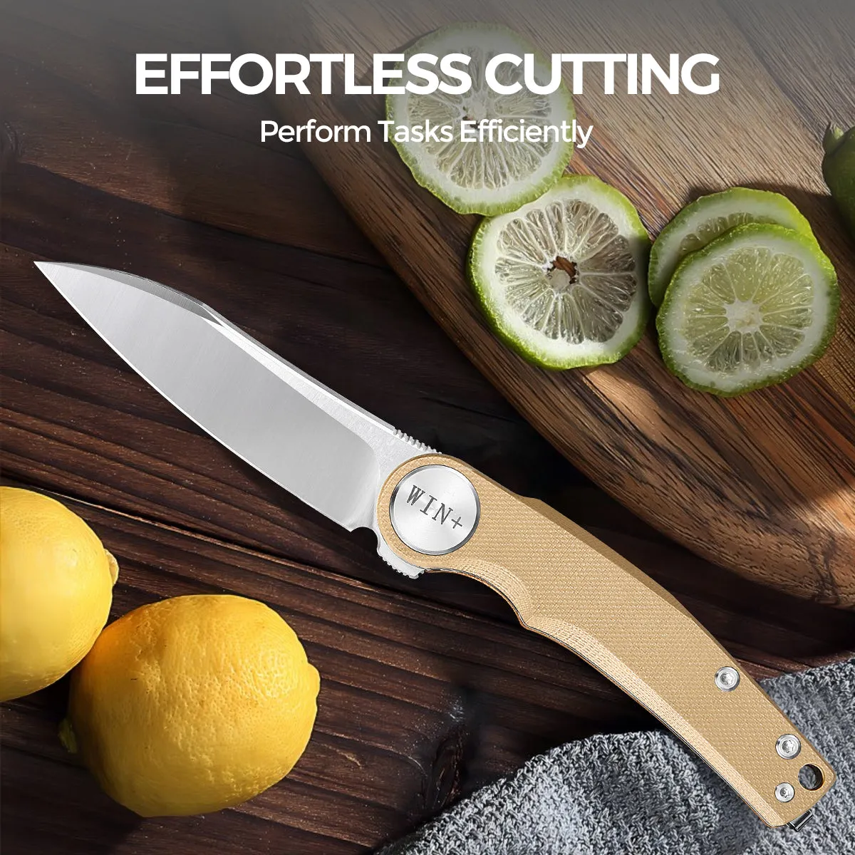 D2 Pocket Knife With G10 Handle And Liner Lock System